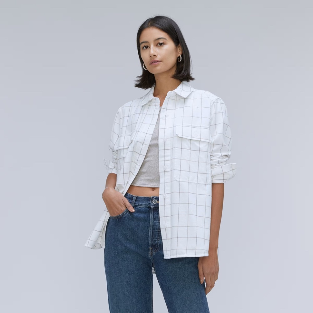Everlane The Classic Cotton Flannel Shirt Size S